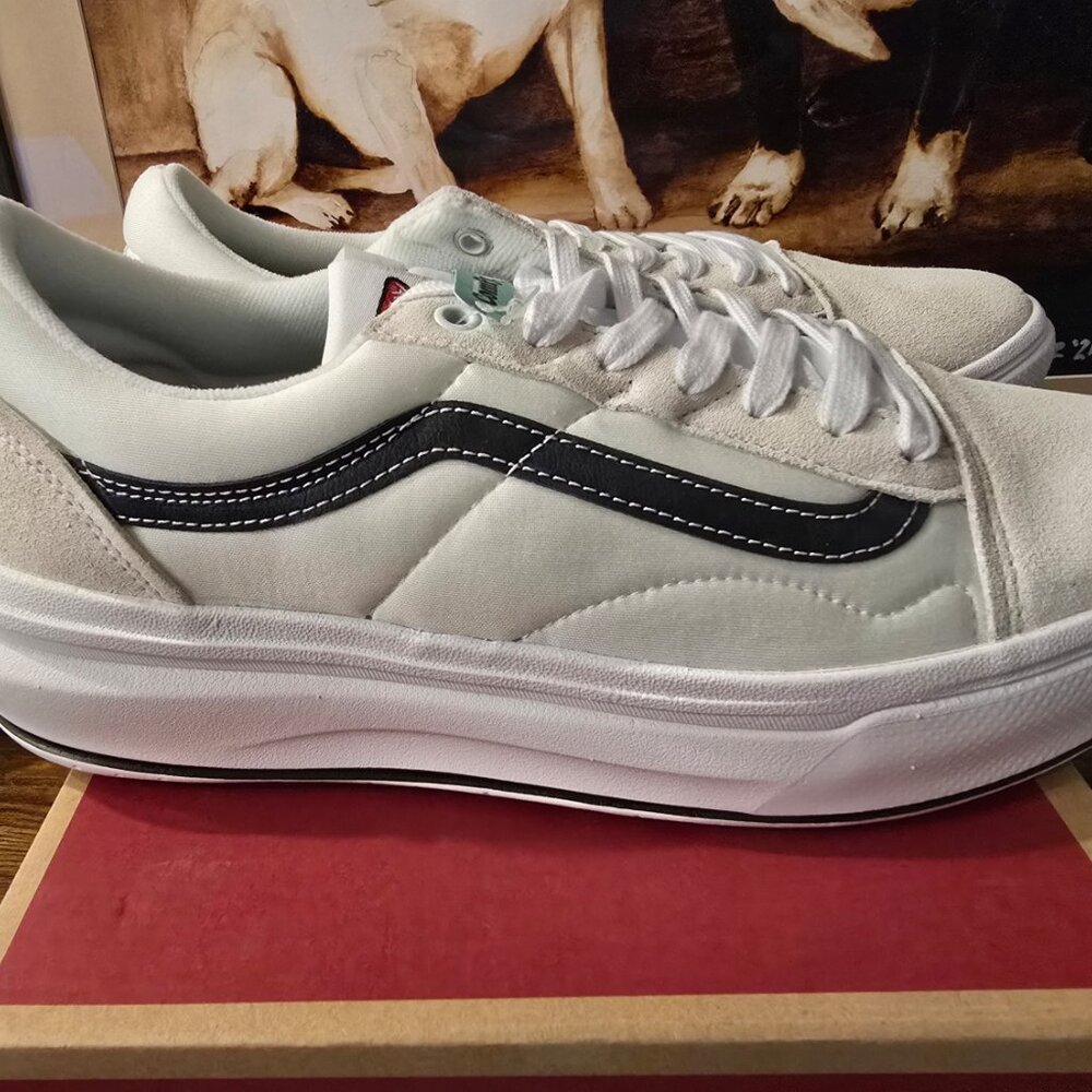 Vans Old Skool Overt CC Shoes White VN0A7Q5EWHT Skateboarding Men's US Sz 12 NEW - Picture 6 of 10